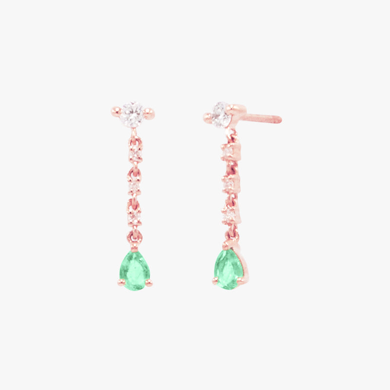 Diamond Chain with Emerald Drops