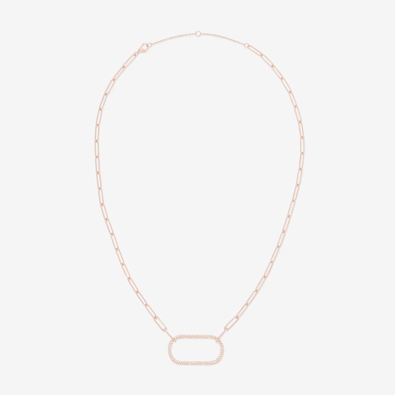 Pave Ring Necklace