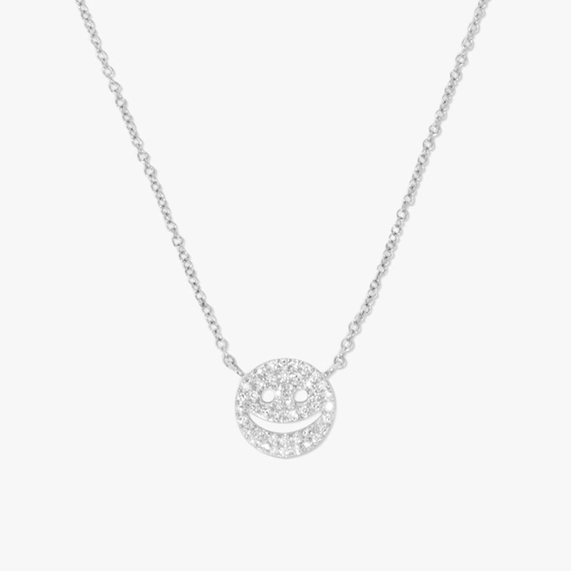 14K Mother Of Pearl Happy Face Necklace 001-235-00294 | Blue Marlin  Jewelry, Inc. | Islamorada, FL